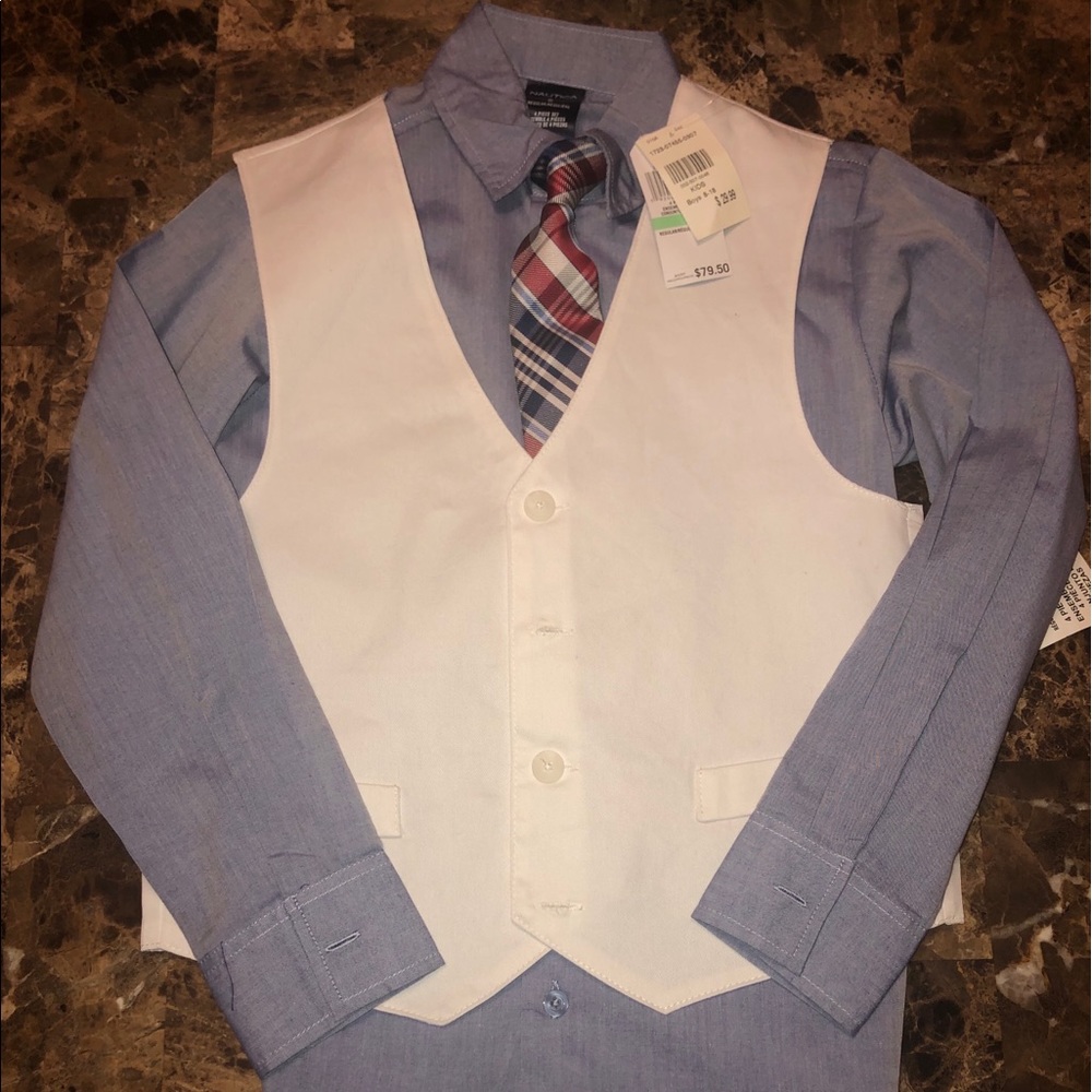 Nautica Shirt, Vest and Tie set